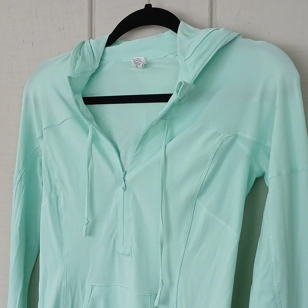 Lululemon Athletica Runbeam Hoodie Mint Green Size 4 - Picture 4 of 11